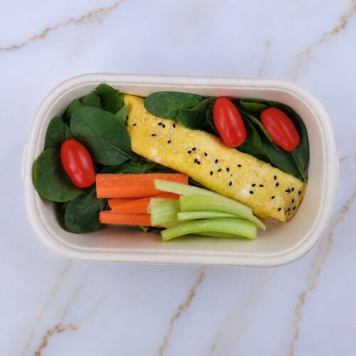 Cheese omlet with spinach and veggies Product img Cheese omlet with spinach and veggies